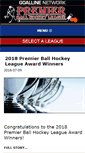 Mobile Screenshot of premierballhockey.net